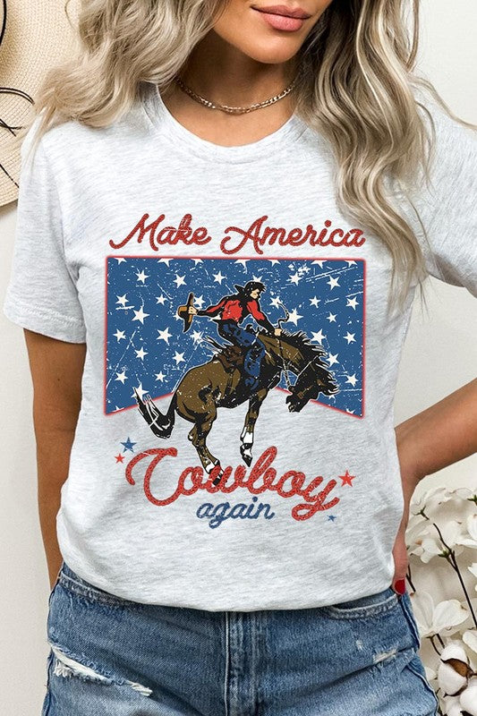 Make America Cowboy Again Graphic T Shirts