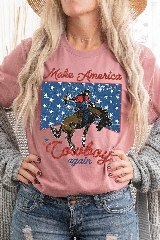 Make America Cowboy Again Graphic T Shirts