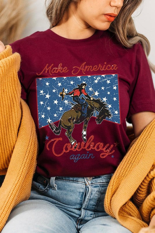 Make America Cowboy Again Graphic T Shirts