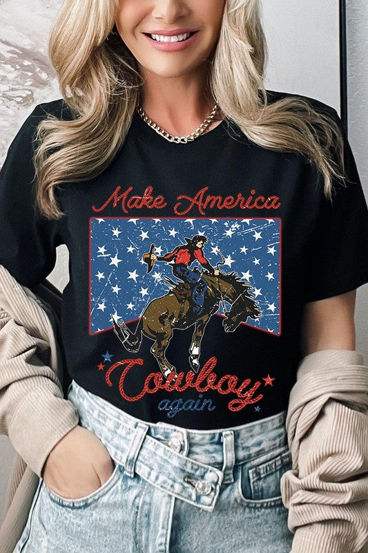 Make America Cowboy Again Graphic T Shirts