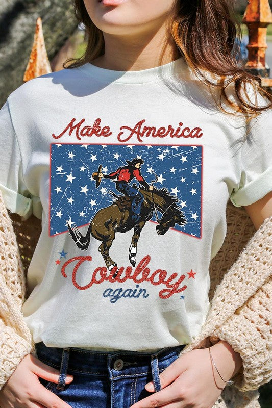 Make America Cowboy Again Graphic T Shirts