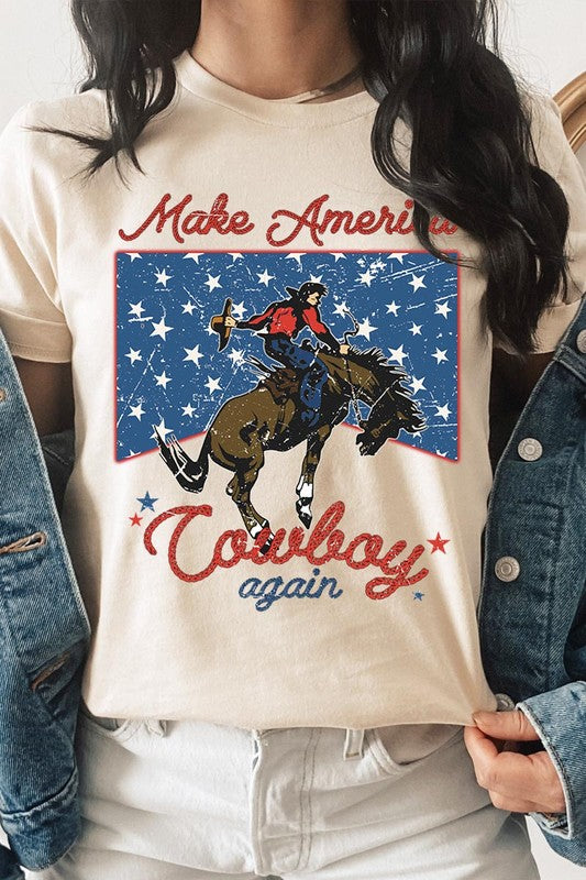 Make America Cowboy Again Graphic T Shirts